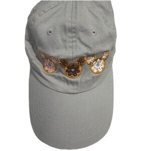 DISNEY Parks Mickey Mouse Ears DOUGHNUTS Baseball Cap hat Food Theme Park Wear